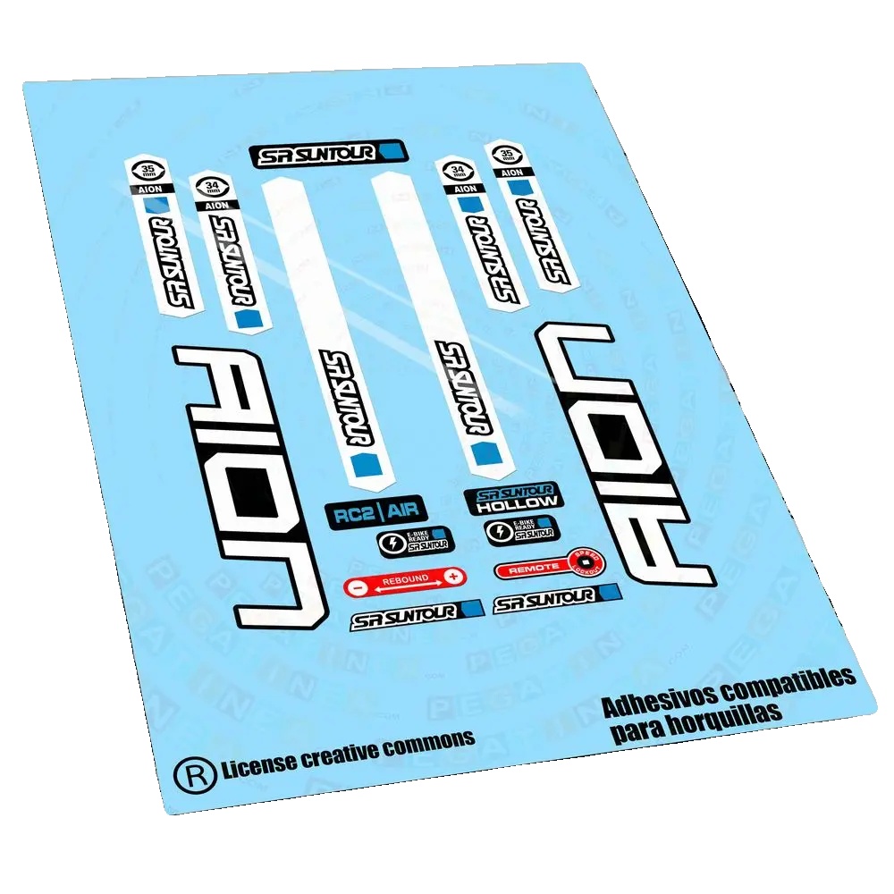 Aufkleber, Hochwertiges Vinyl, Individuelles Fahrraddesign, Weiß