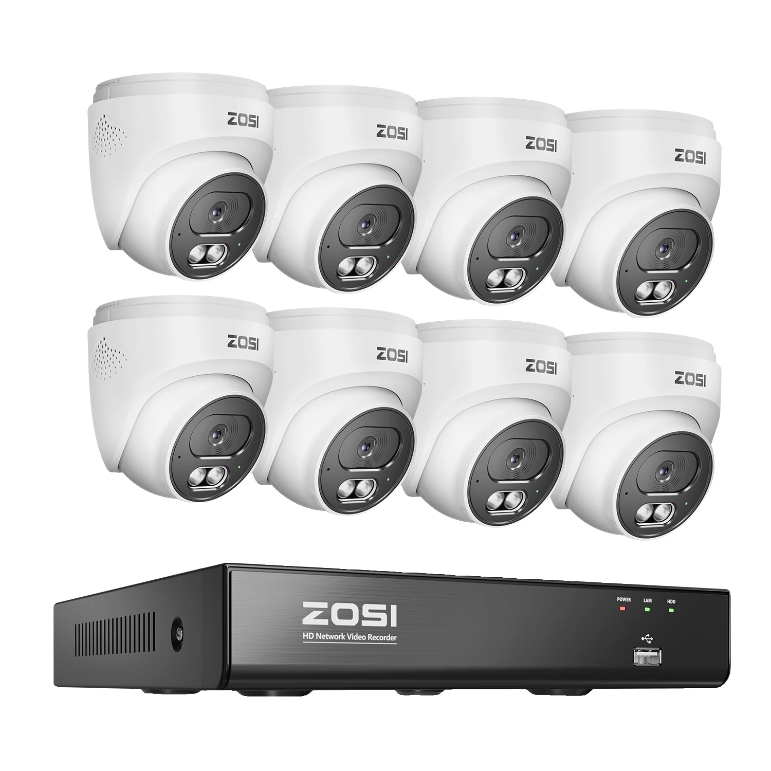Cctv-sicherheitskamerasystem, 8mp Auflösung, 2-wege-audio, 8 Stück 8mp Kameras, Keine