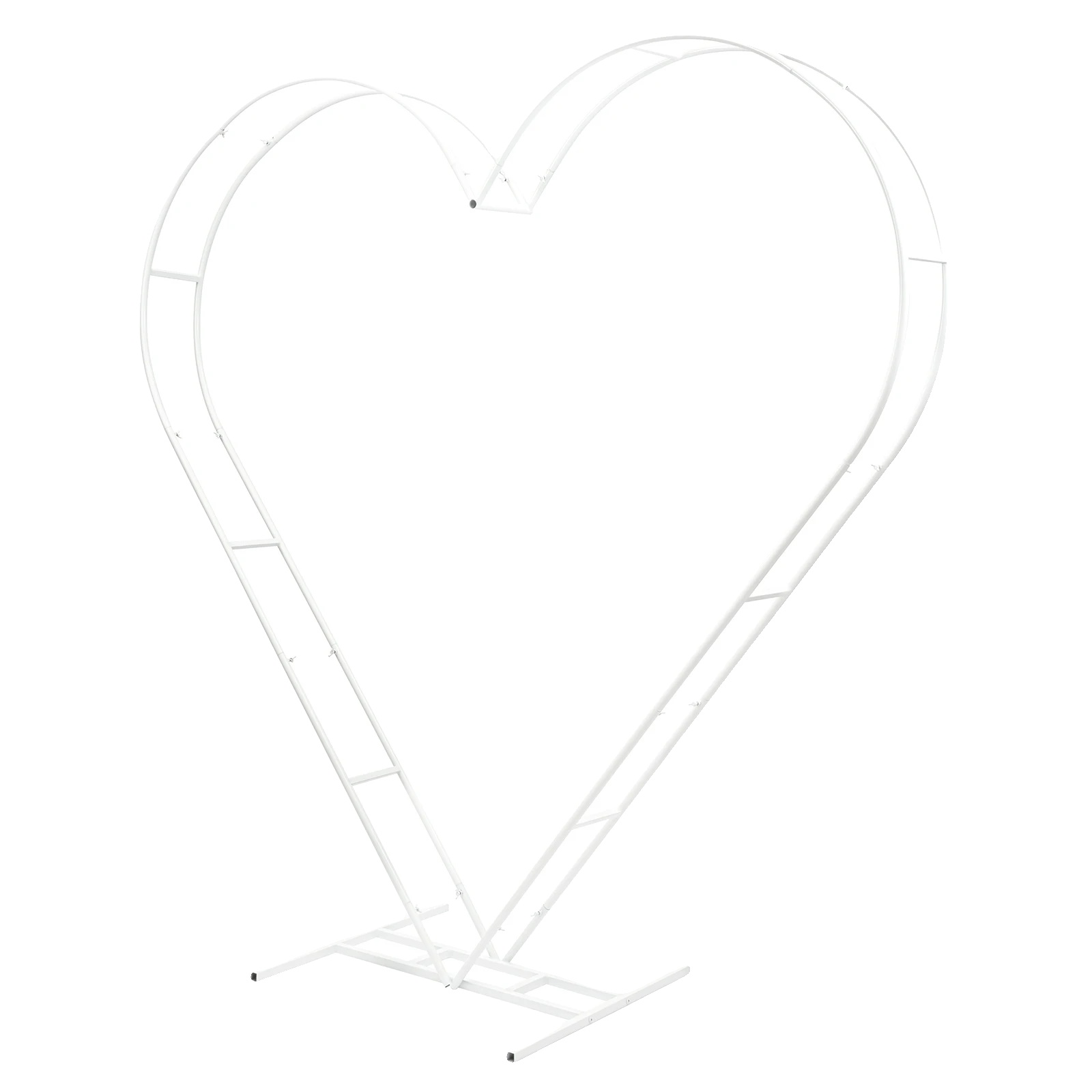 Hochzeitsbogenständer, Herzform, Modernes Design, Weiss