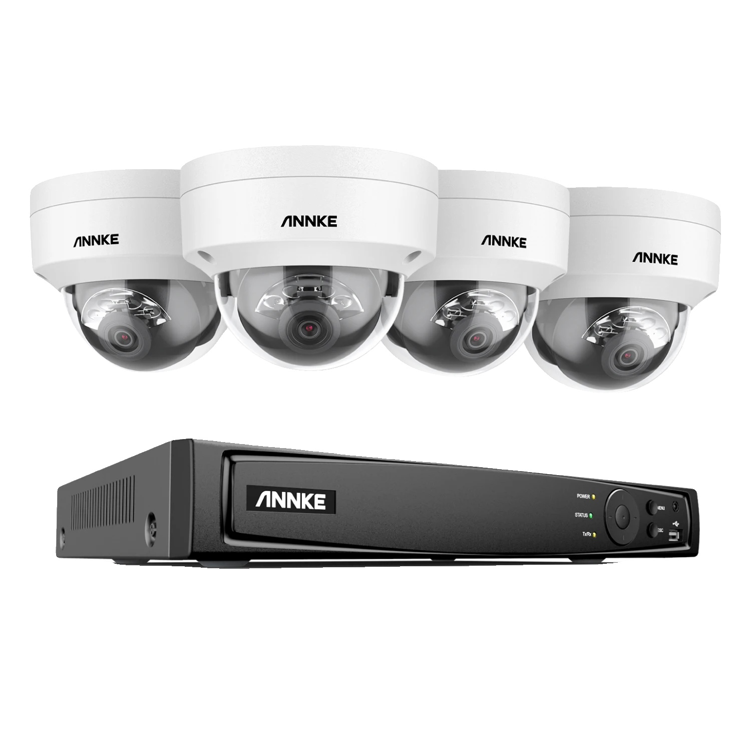 Ip-sicherheitskamera, 8mp Auflösung, Nachtsichtfähigkeit, 8ch 4pcs Nvr Kit, Keine