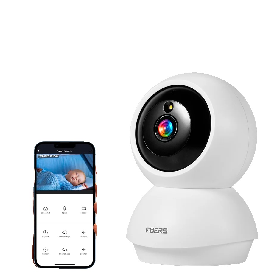 Innen-wifi-überwachungskamera, 8mp Auflösung, Zwei-wege-audio, 5mp Mit 64g Karte, Eu-stecker