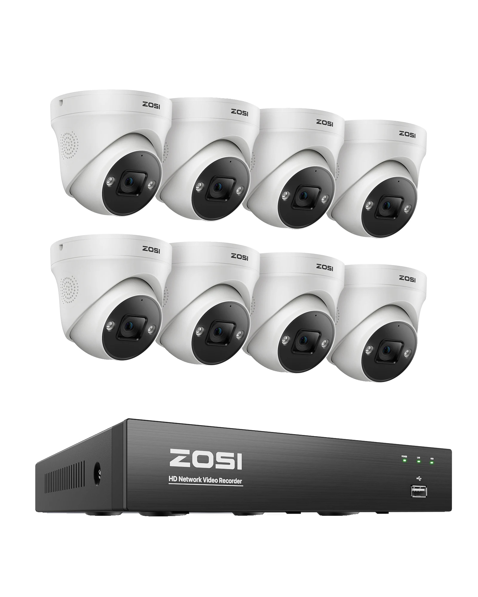 Cctv-sicherheitskamerasystem, 4k-auflösung, Fortschrittliche Erkennungsfunktionen, 5mp 8 Kameras, Keine