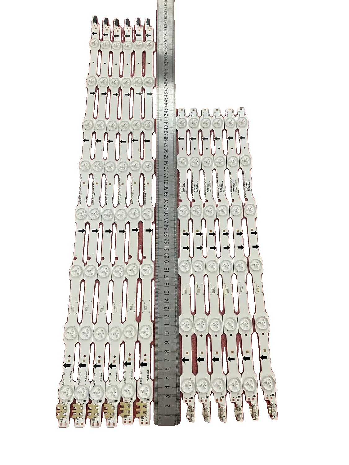 Led-hintergrundbeleuchtungsstreifen, 1025 Mm Länge, 14 Leds (3v), Set Mit 12 Stück, Kompatibel Mit Tv-modellen Un50hu7000g, Ue50hu6900f