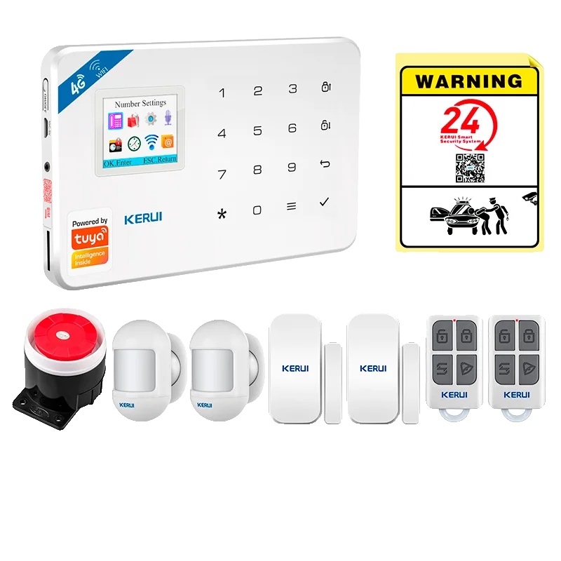 Alarmsystem, Smarte Steuerung, Mehrzonen-schutz, Alarm Kit 1, Eu-stecker
