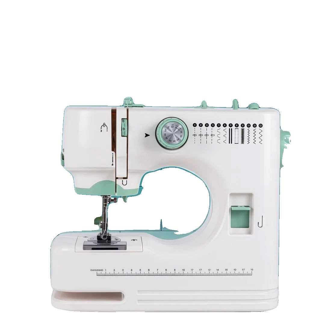 Tragbare Nähmaschine, 12 Stichmuster, Led-licht, Weiss