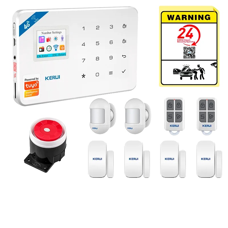 Alarmsystem, Smarte Steuerung, Mehrzonen-schutz, Alarm Kit 5, Eu Plug-d