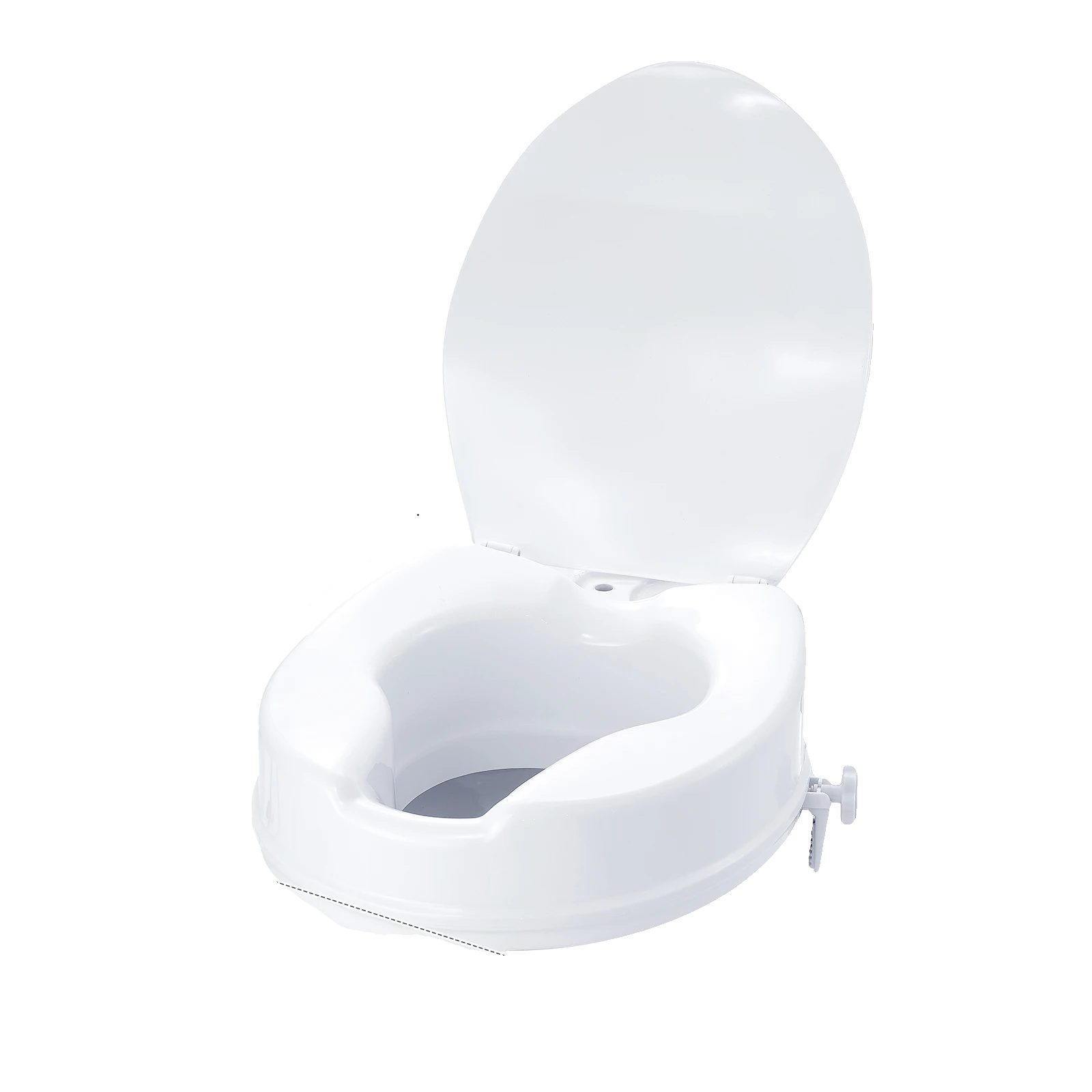 Erhöhter Toilettensitz, 5 Zoll Erhöhung, Unterstützt 300 Lbs, 4inch