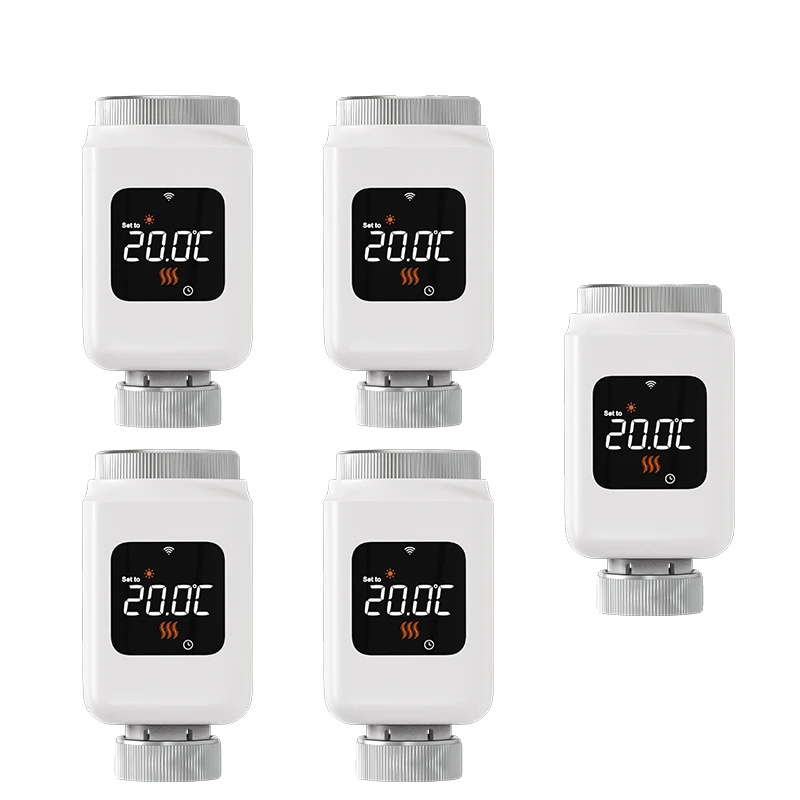 Heizkörperthermostat, Fernbedienung, Sprachsteuerung, 5pcs