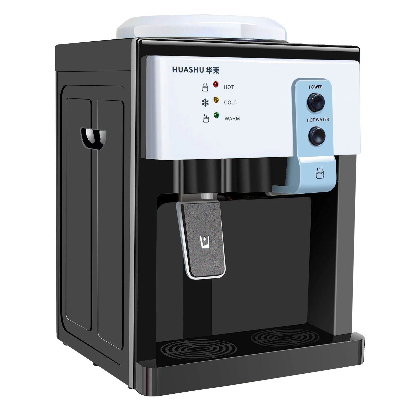 Wasserspender, Heiße Und Kalte Funktionalität, Kompaktes Design, Europäisches Weiß, 5.0l
