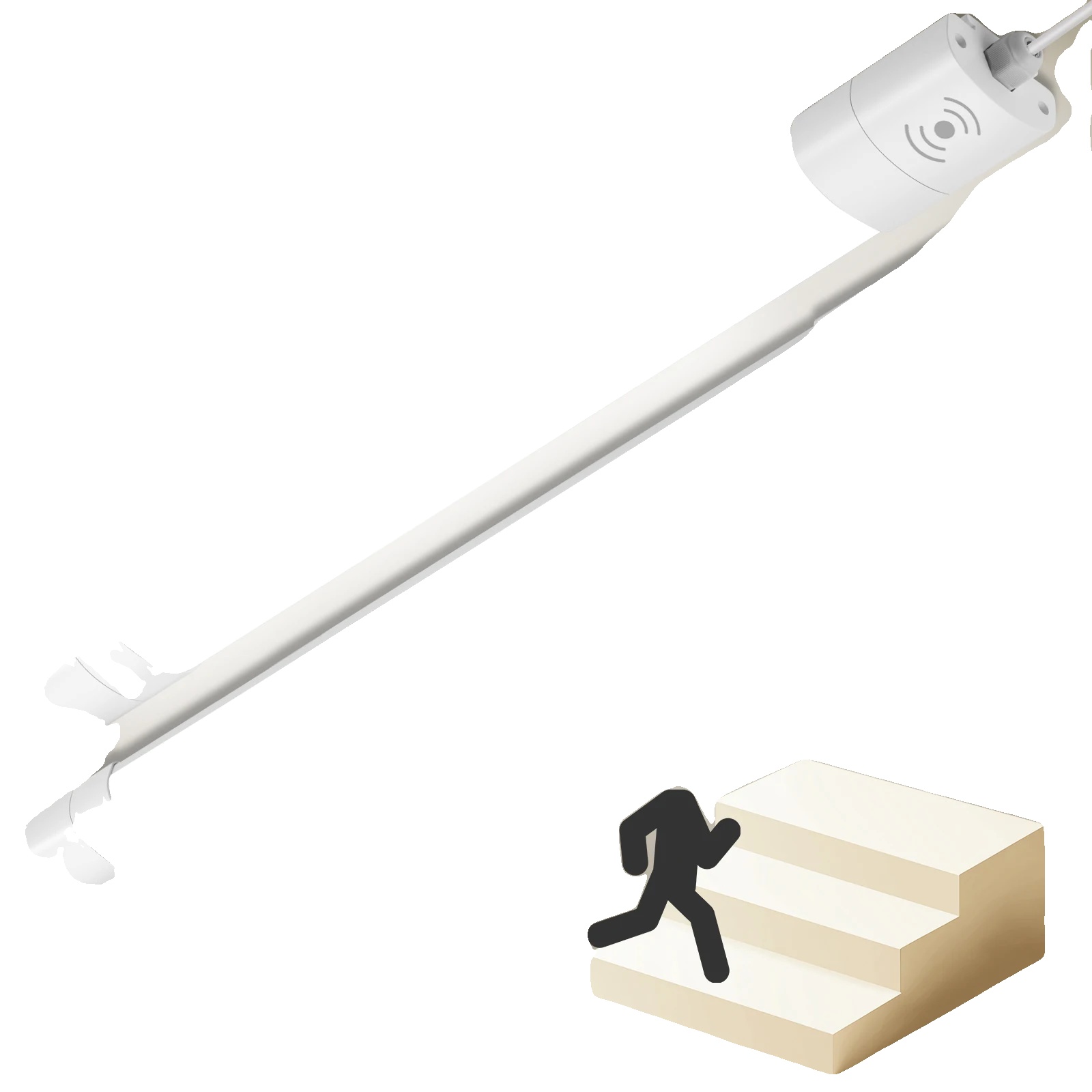 Led Feuchtraumlicht, Bewegungsmelder, Vernetzbares Design, 2pcs, Ja-a