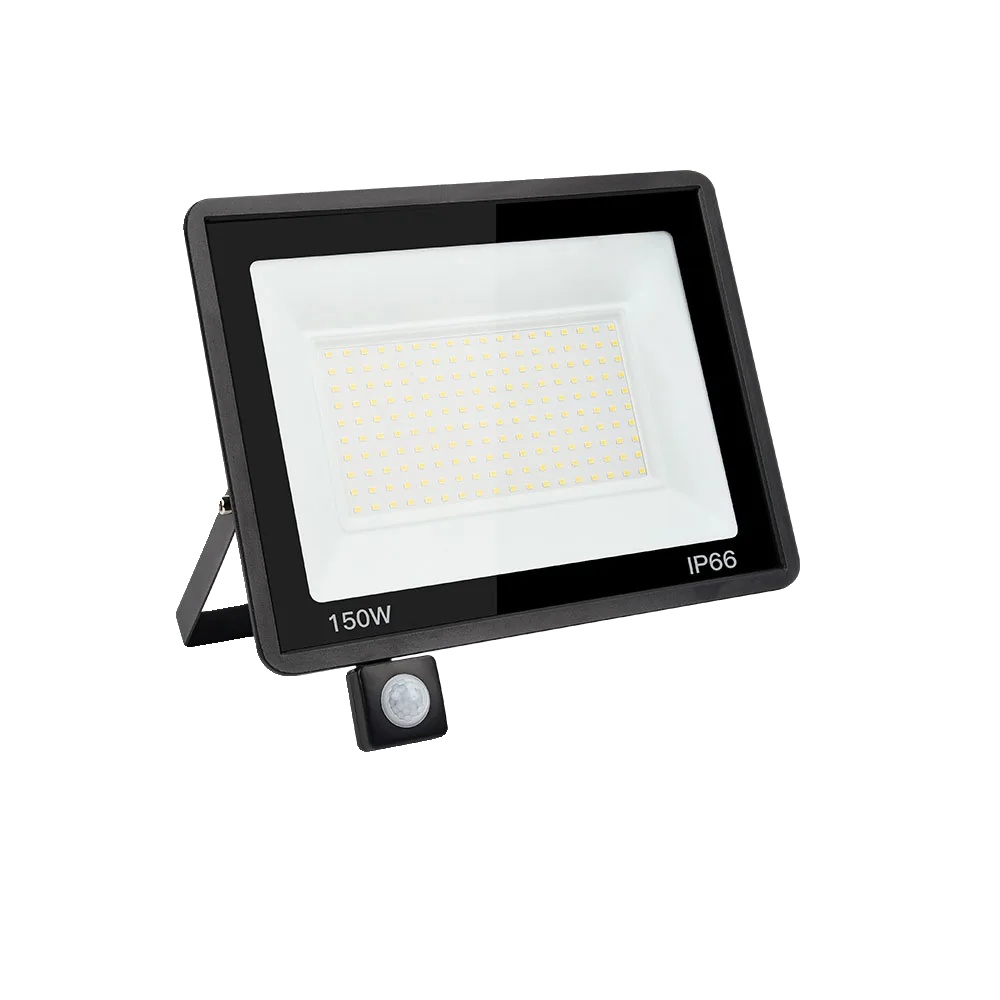 Flutlicht, Ip66 Wasserdicht, Energieeffizient, 150w Bewegungsmelder, Kühles Weiß(5500-7000k)