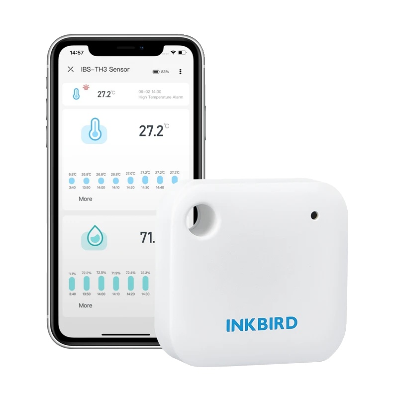 Thermometer & Hygrometer, Bluetooth-konnektivität, Echtzeit-datenüberwachung, Ibs-th3 Wifi
