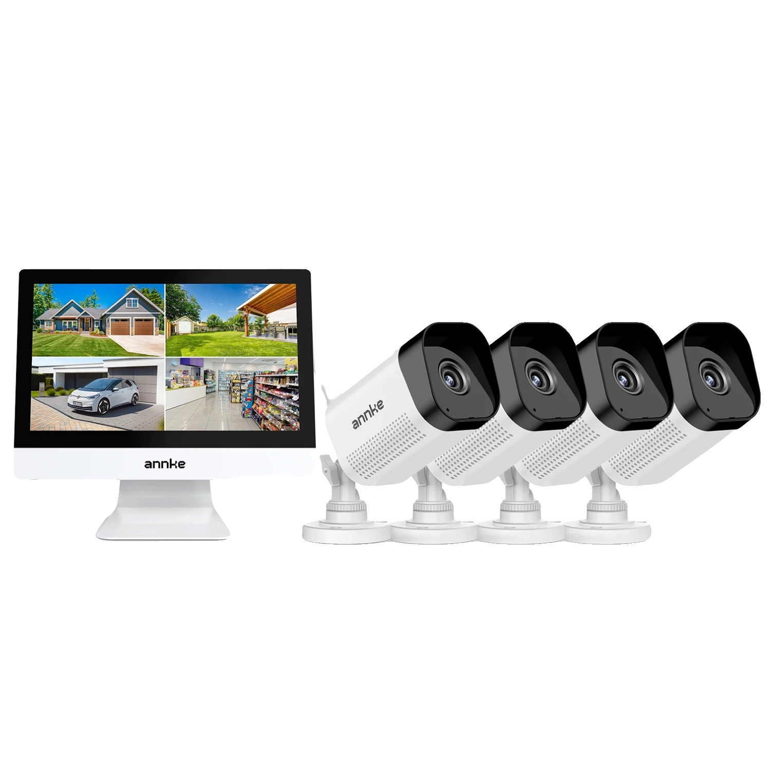 Sicherheitskamerasystem, 8mp Auflösung, Verbesserte Nachtsicht, 4pcs 5mp Kameras