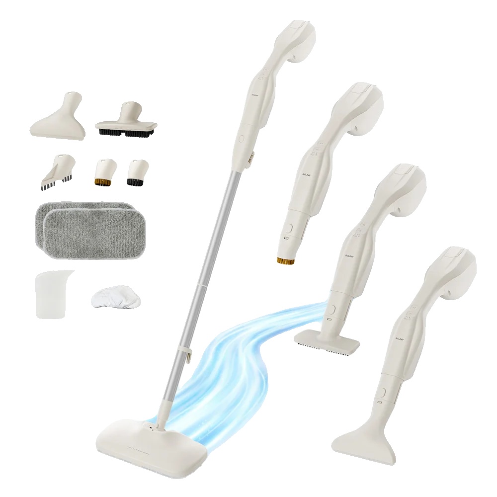 Dampfreiniger, 3-bar Druck, Handheld-konversion, Weiss, Eu