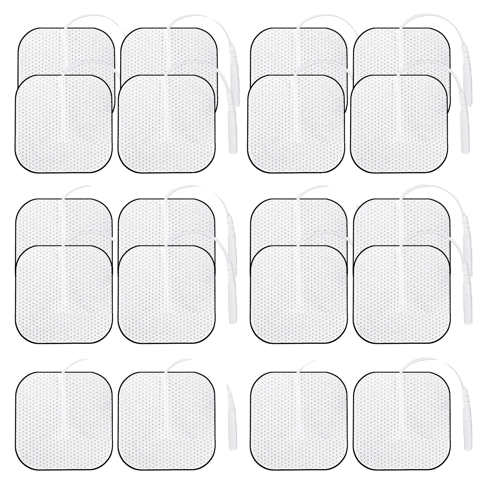 Tens-elektrodenpads, Wiederverwendbares Design, Universelle Kompatibilität, 20stück, 4x4cm