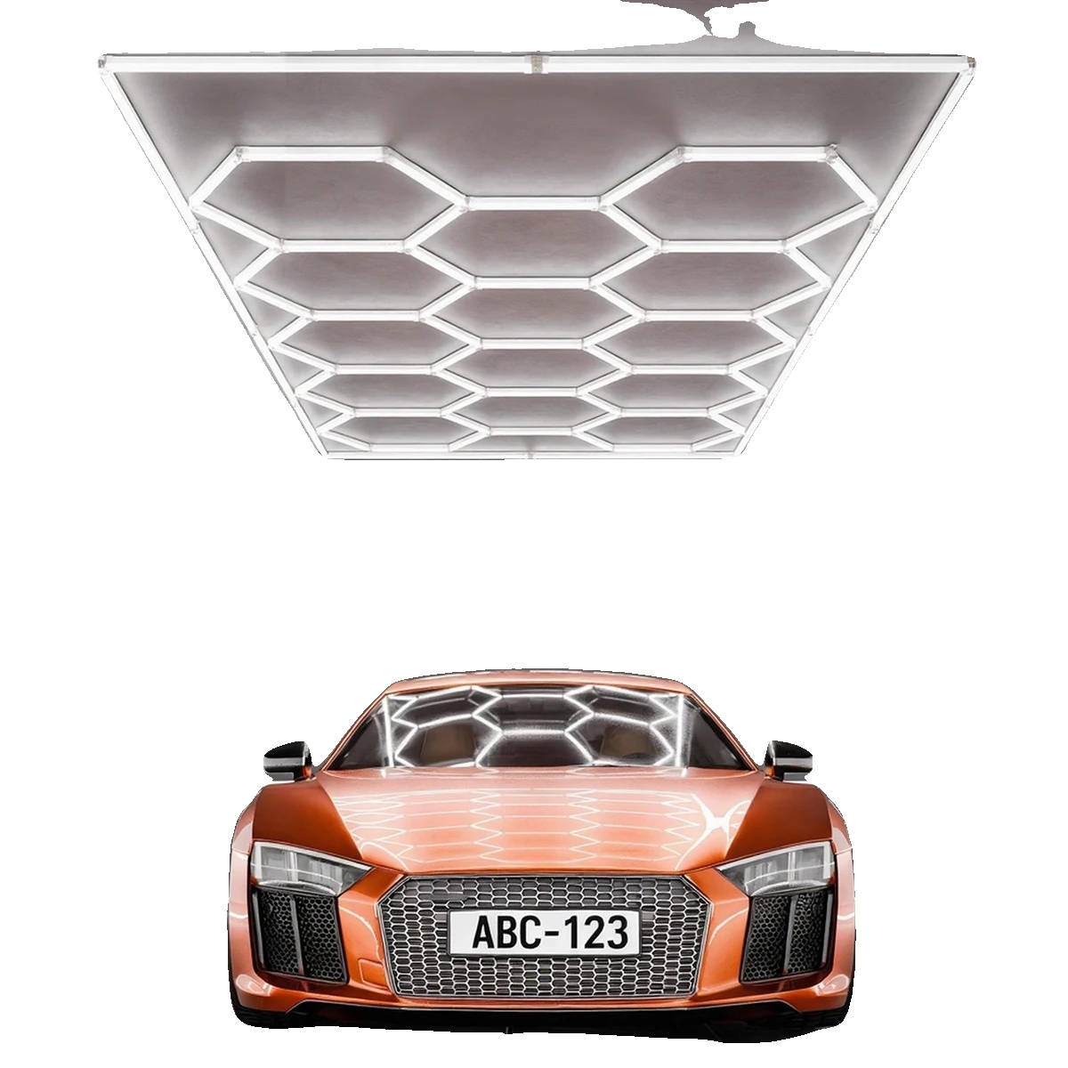 Deckenleuchte, Sechseck-design, Energieeffiziente Led, 14hex Mit Rand