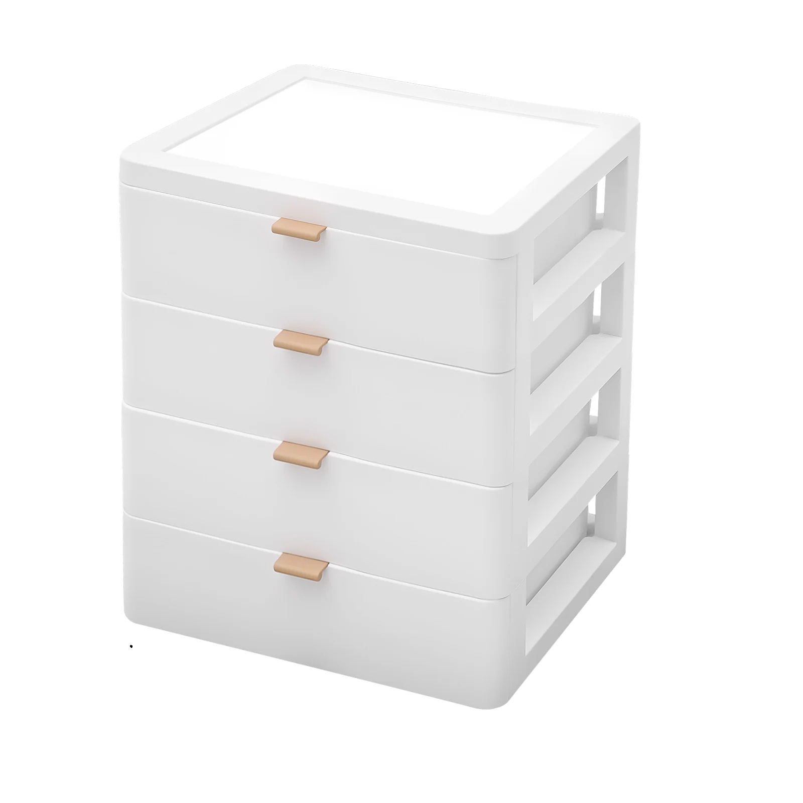 Aufbewahrungsbox, 3/4 Schubladen, Schreibtischorganizer, 4 Schubladen