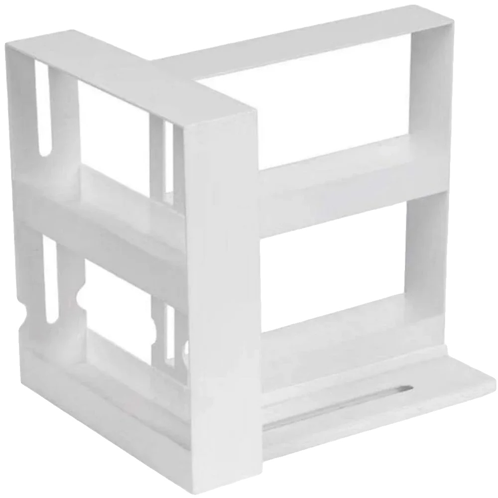 Gewürzregal, Drehbares Design, Platzsparender Organizer, 2-tier-weiß