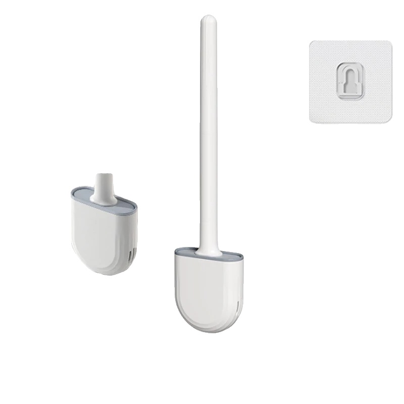 Toilettenbürste, Ergonomischer Griff, Hygienisches Design, Stil2 Weiß