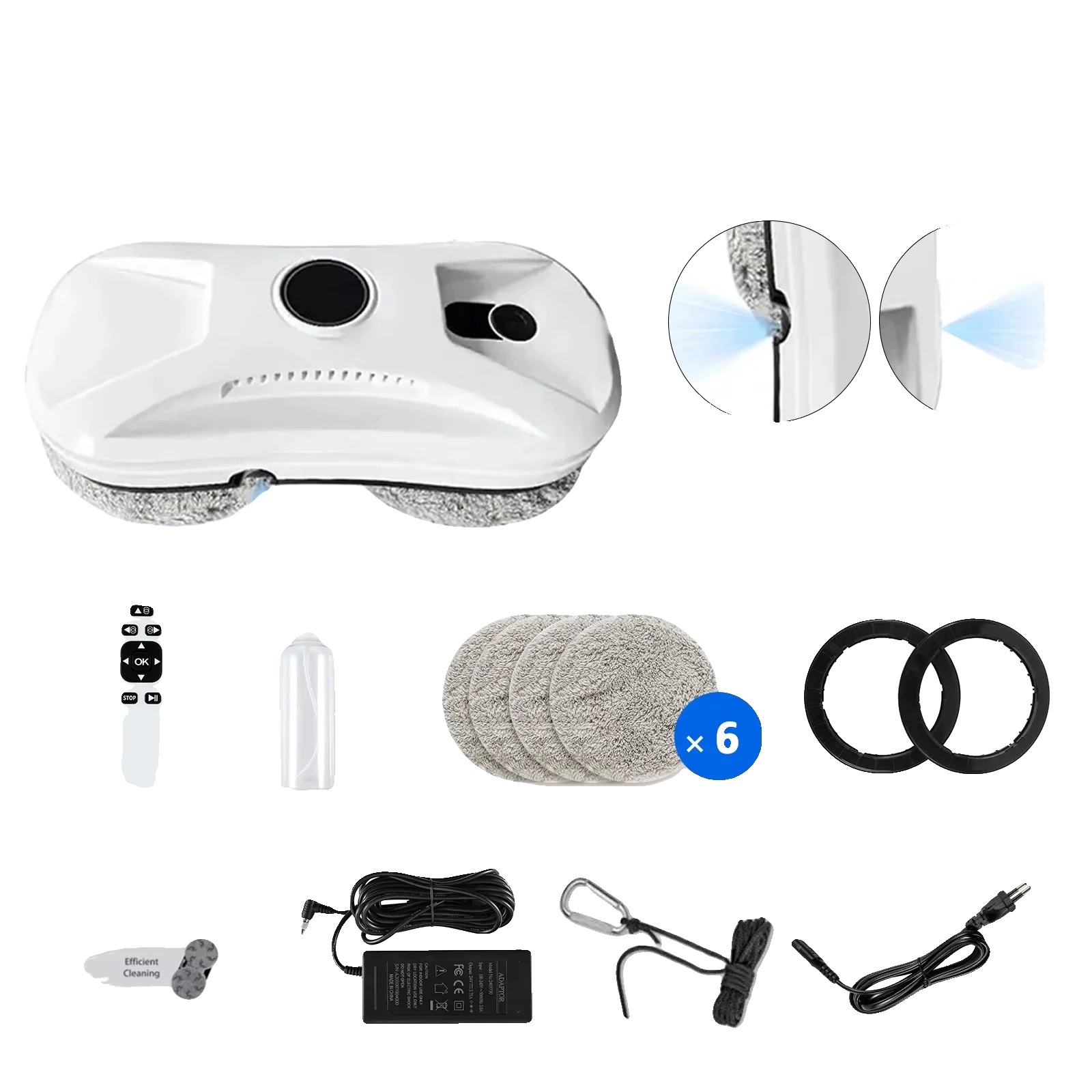 Fensterreinigungsroboter, Effizientes Wischen, Anti-fall-sicherheitsmerkmal, Ra2-02, Eu-c, Ja-c