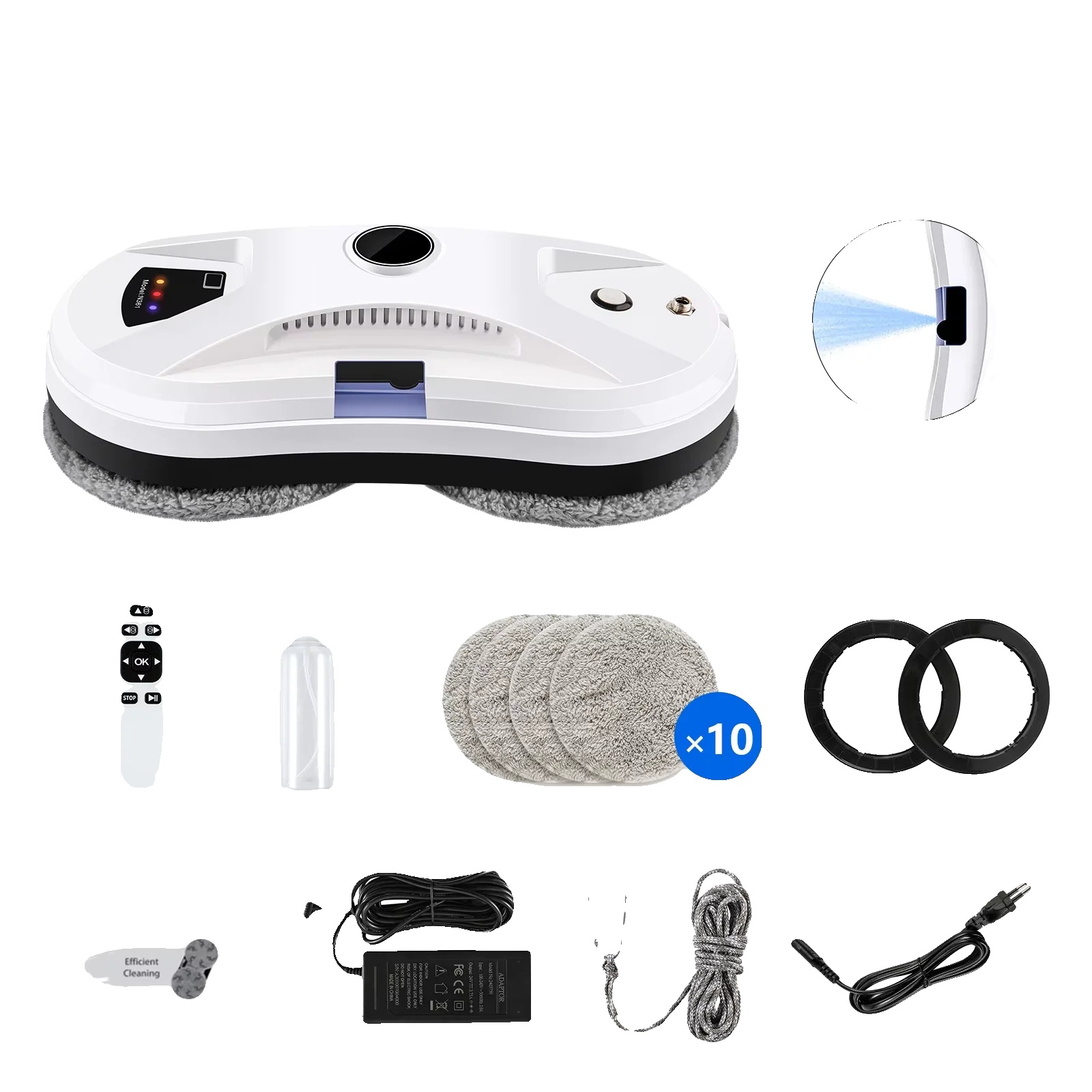 Fensterreinigungsroboter, Effizientes Wischen, Anti-fall-sicherheitsmerkmal, Ytk334, Eu-b, Ja-b