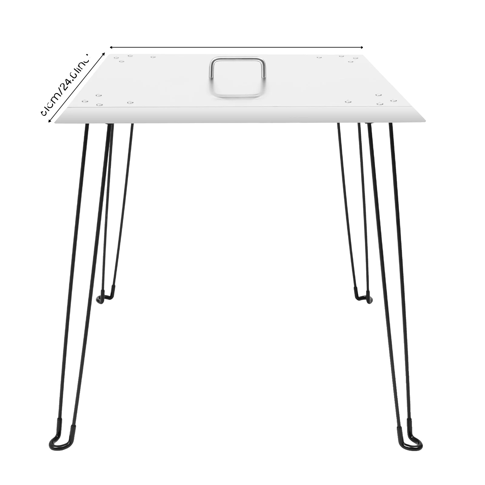 Feuerstelle Wärmeabweiser, Edelstahl, Faltbares Design, Weiss