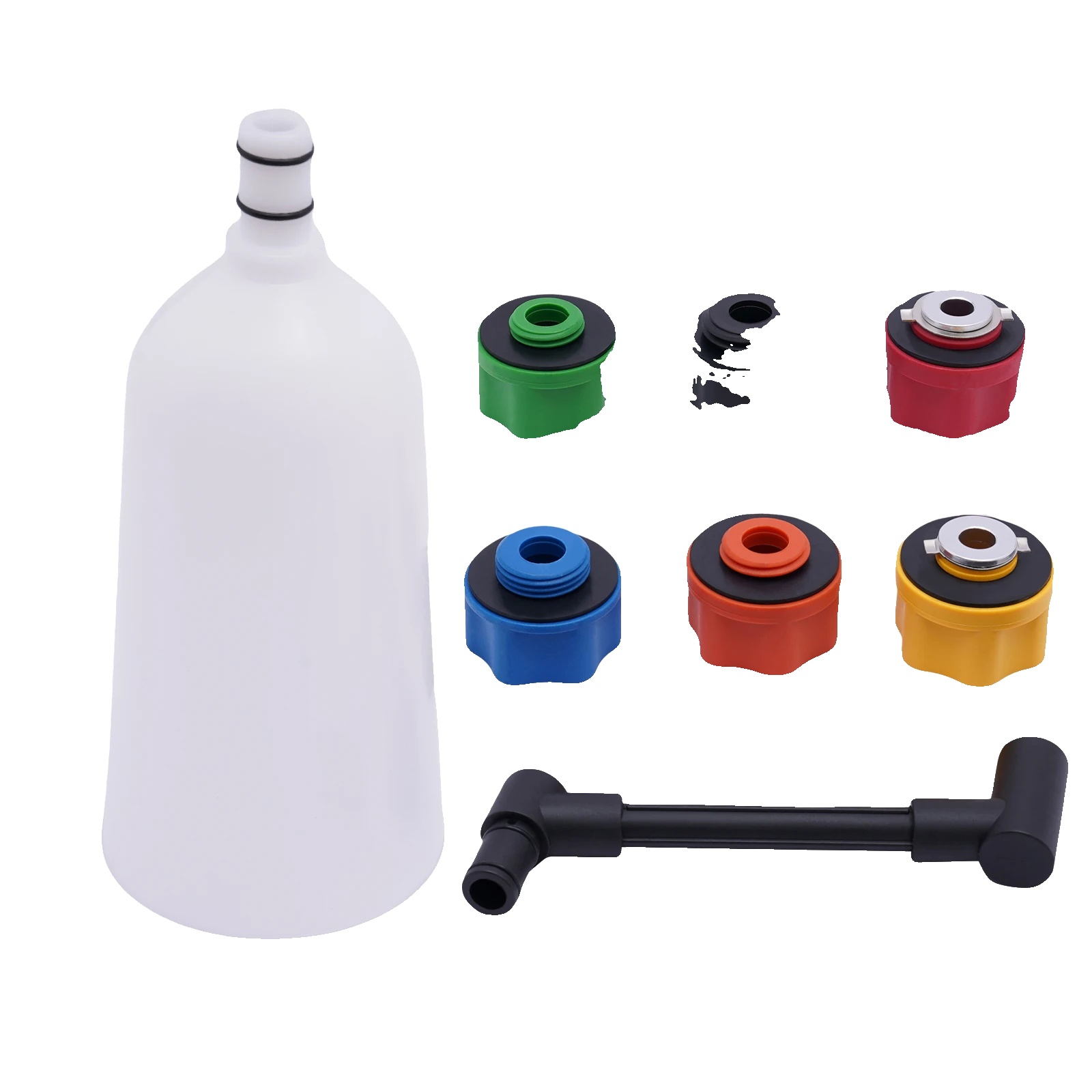 Ölfülladapter-kit, 9,64" Verlängerungsrohr, 0,5 Gal Trichter, Weiss