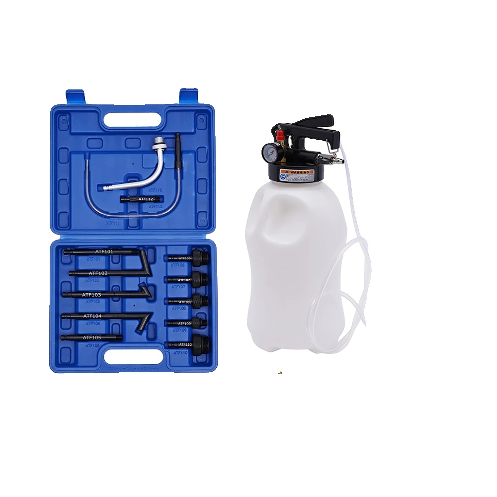 Druckluft-ölwechselgerät, 10 Liter Kapazität, Pneumatische Bedienung, Kompatibel Mit Verschiedenen Getriebesystemen, Vorreguliertes Sicherheitsventil,