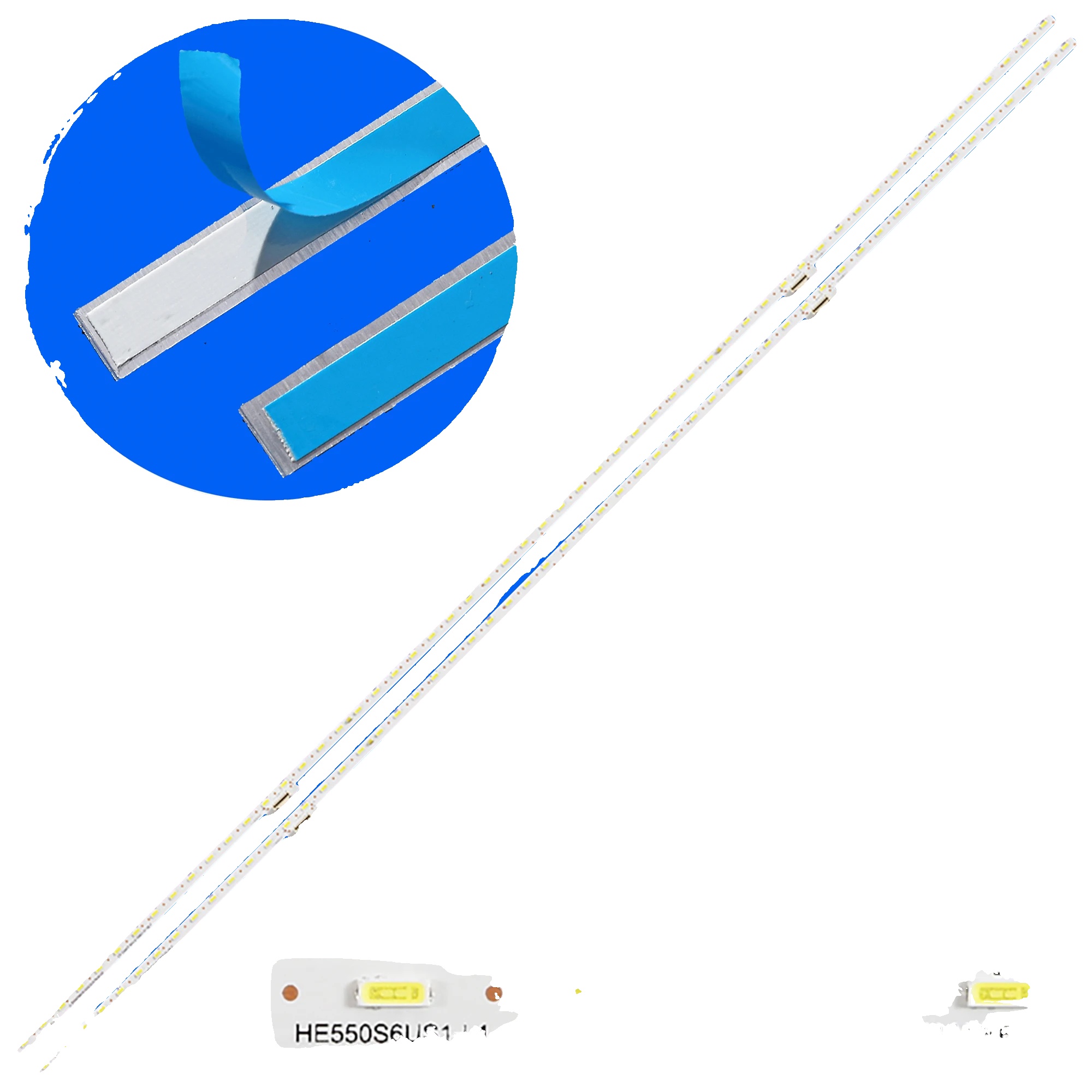 Led-hintergrundbeleuchtungsstreifen, 56 Leds, 6v Spannung, Weißes Licht