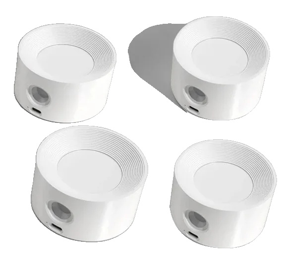 Led Wandleuchte, Dimmbar, Wiederaufladbarer Akku, Weiß-4stück