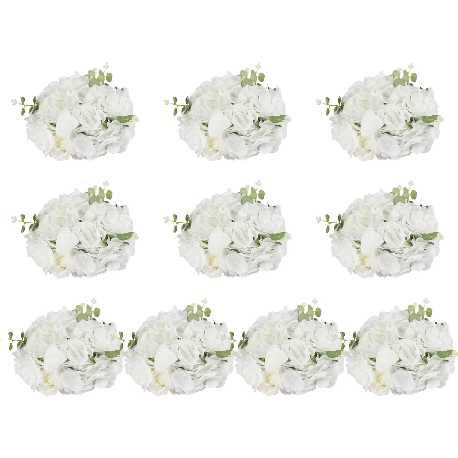 Blumenarrangement, Handgefertigtes Design, Vielseitig Für Veranstaltungen, Weiss