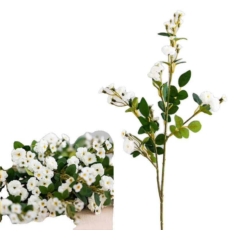 Rosen Dekoration, Künstliche Seide, Für Den Innenbereich, Weiss