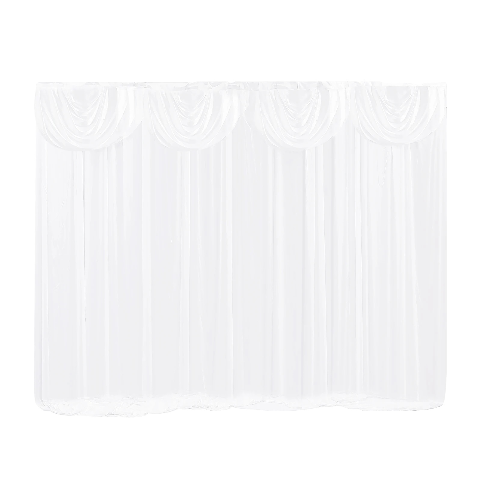Fotohintergrundvorhang, Elegantes Design, Schützende Eigenschaften, Weiss
