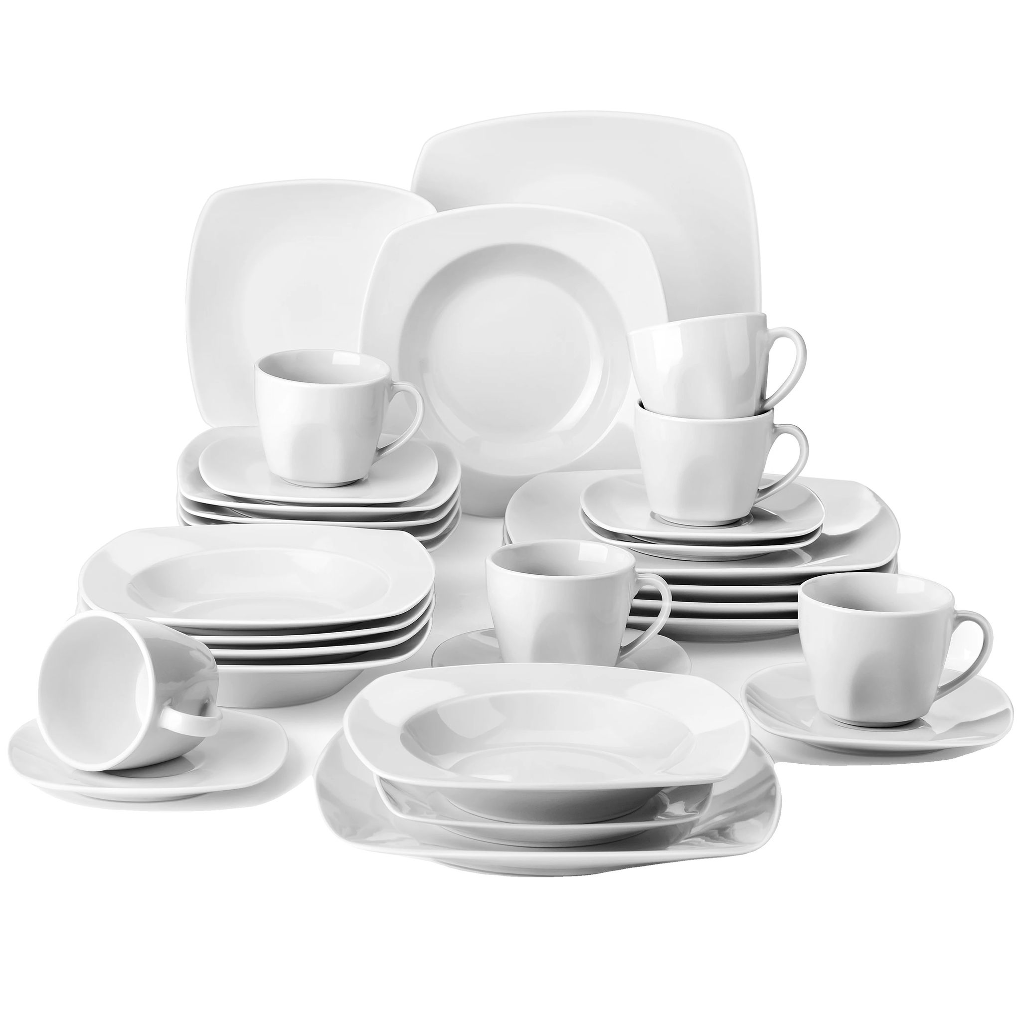 Geschirrset, Elegantes Design, Service Für 12, 30pcs