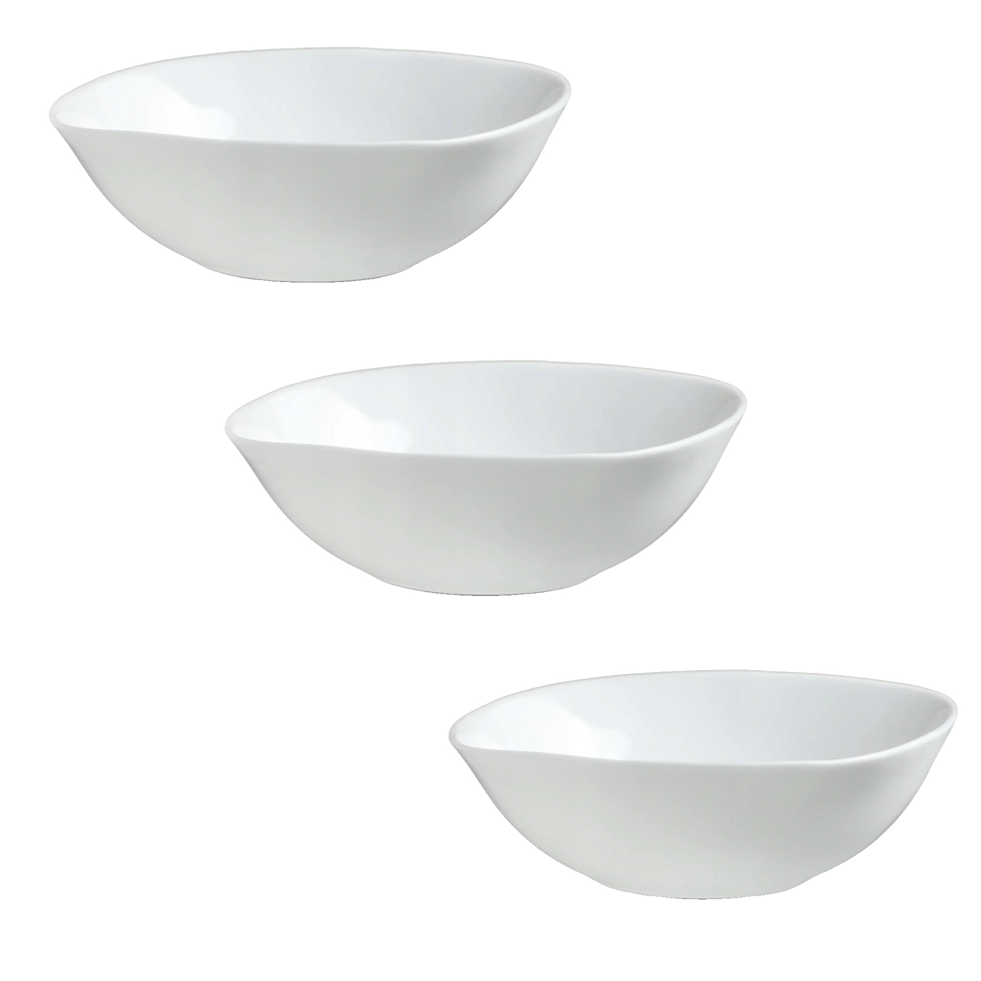Salatschüssel, Glasmaterial, 16 Cm Durchmesser, Geeignet Für Suppe Und Snacks, Elegante Weiße Farbe, Ce / Eu-zertifizierung