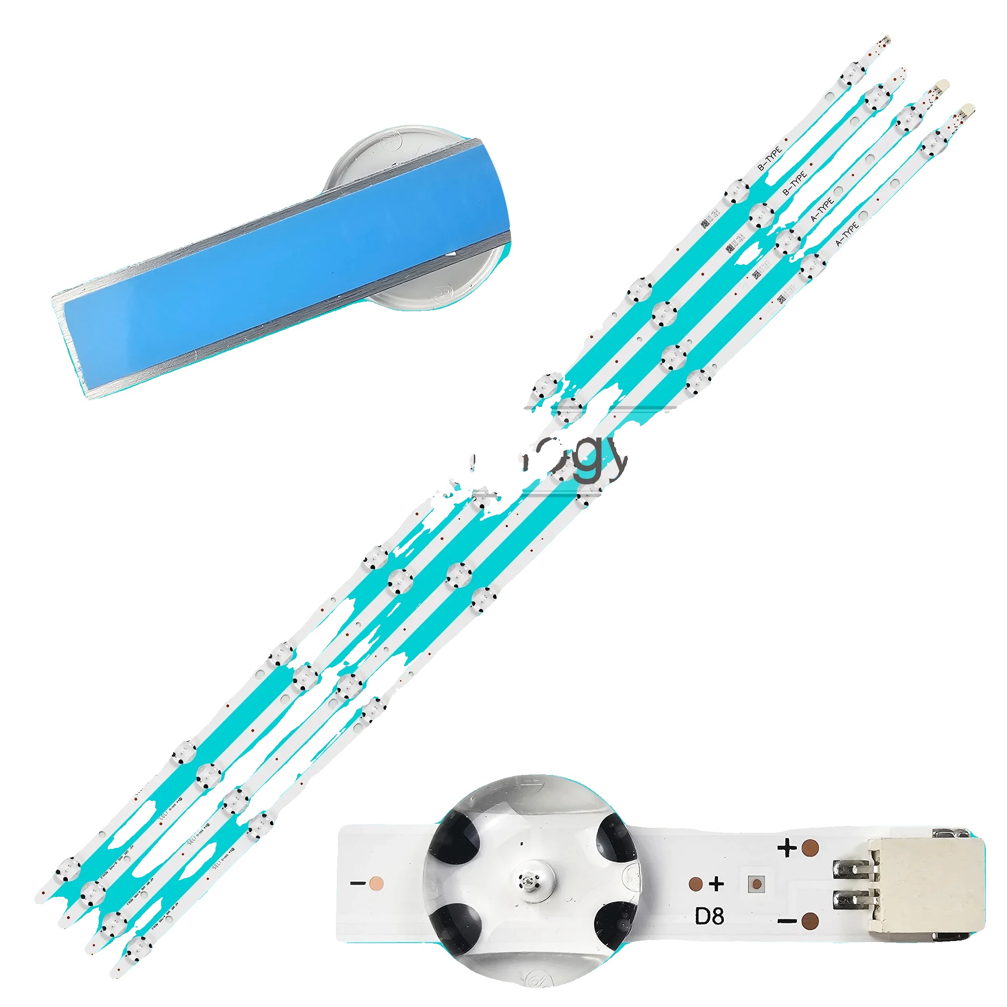 Led-hintergrundbeleuchtungsstreifen, Länge 817 Mm, 8/9 Led-perlen Pro Streifen, Betriebsspannung 3 V, Ce-zertifiziert, Kompatibel Mit Mehreren