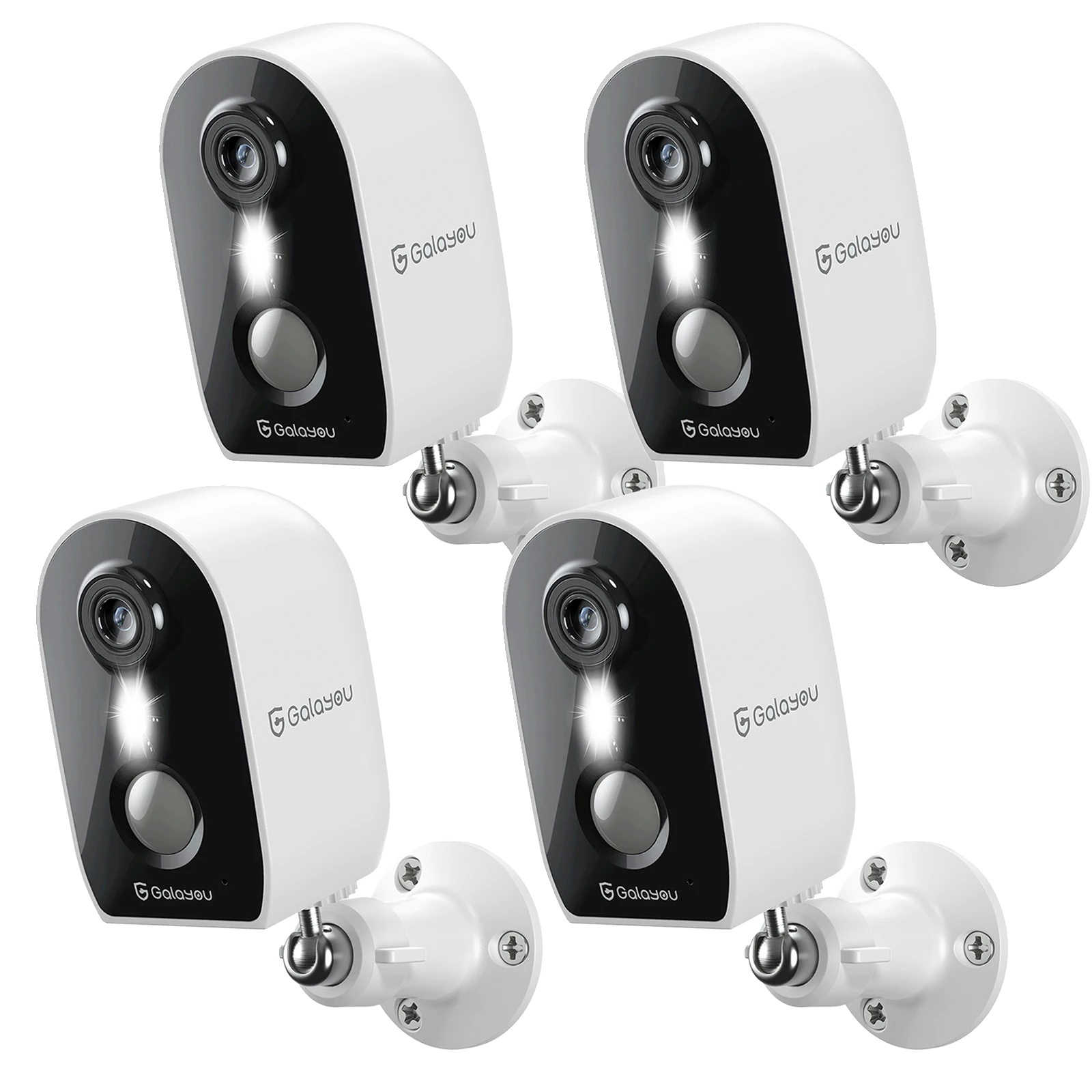Außen-sicherheitskamera, 2k Auflösung, Drahtlose Verbindung, 4pcs