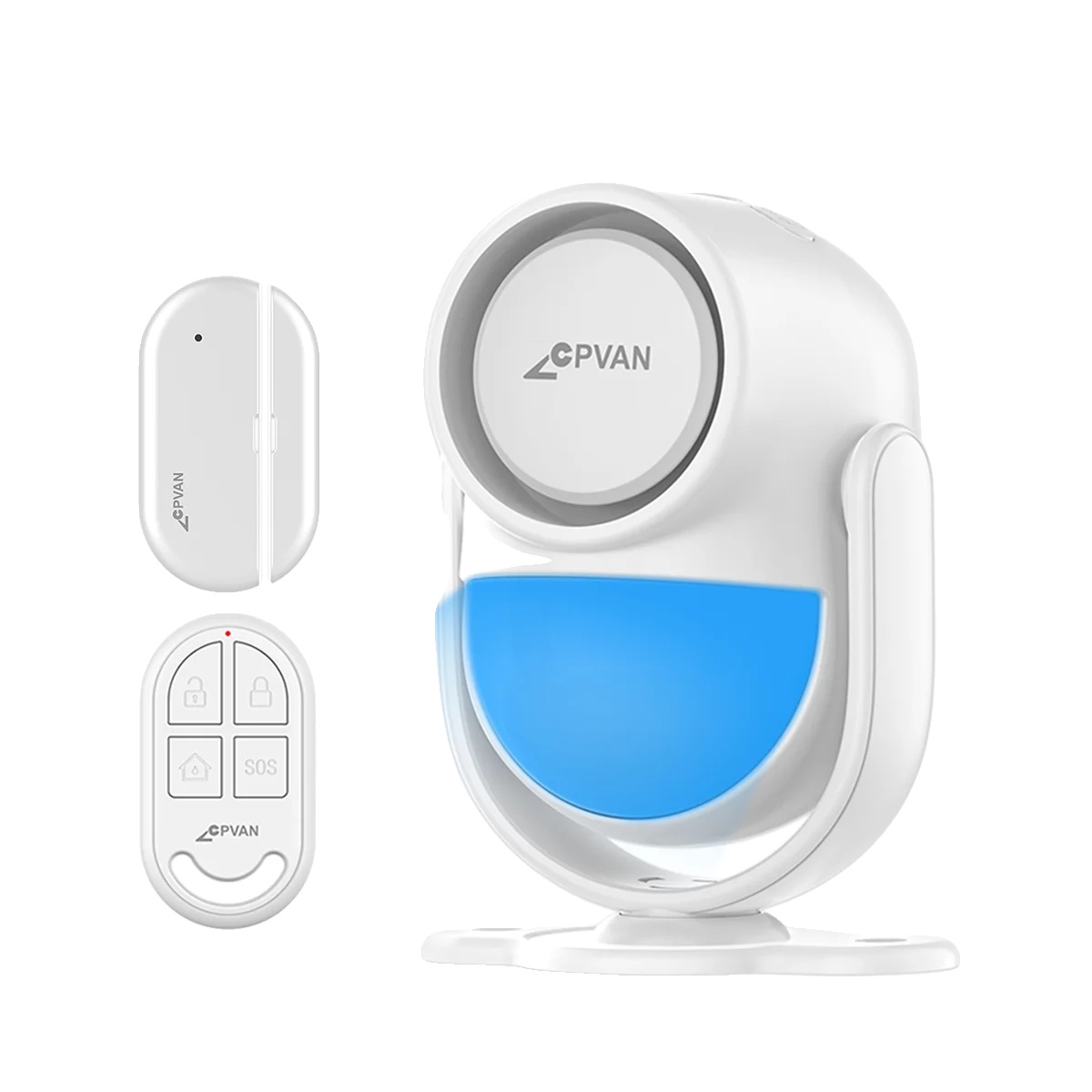 Intelligentes Alarmsystem, 120 Db Alarm, Bewegungs- Und Türsensoren, Kit B Weiß