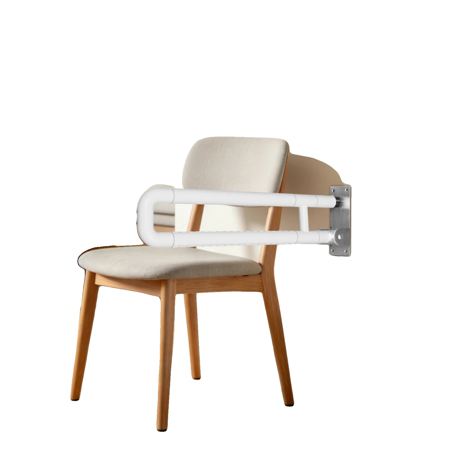 Badezimmer Sicherheitsgriff, Edelstahl, 60 X 8 X 20 Cm, 227 Kg Tragfähigkeit, Wandmontierter Hebelgriff, Rutschfeste Oberfläche