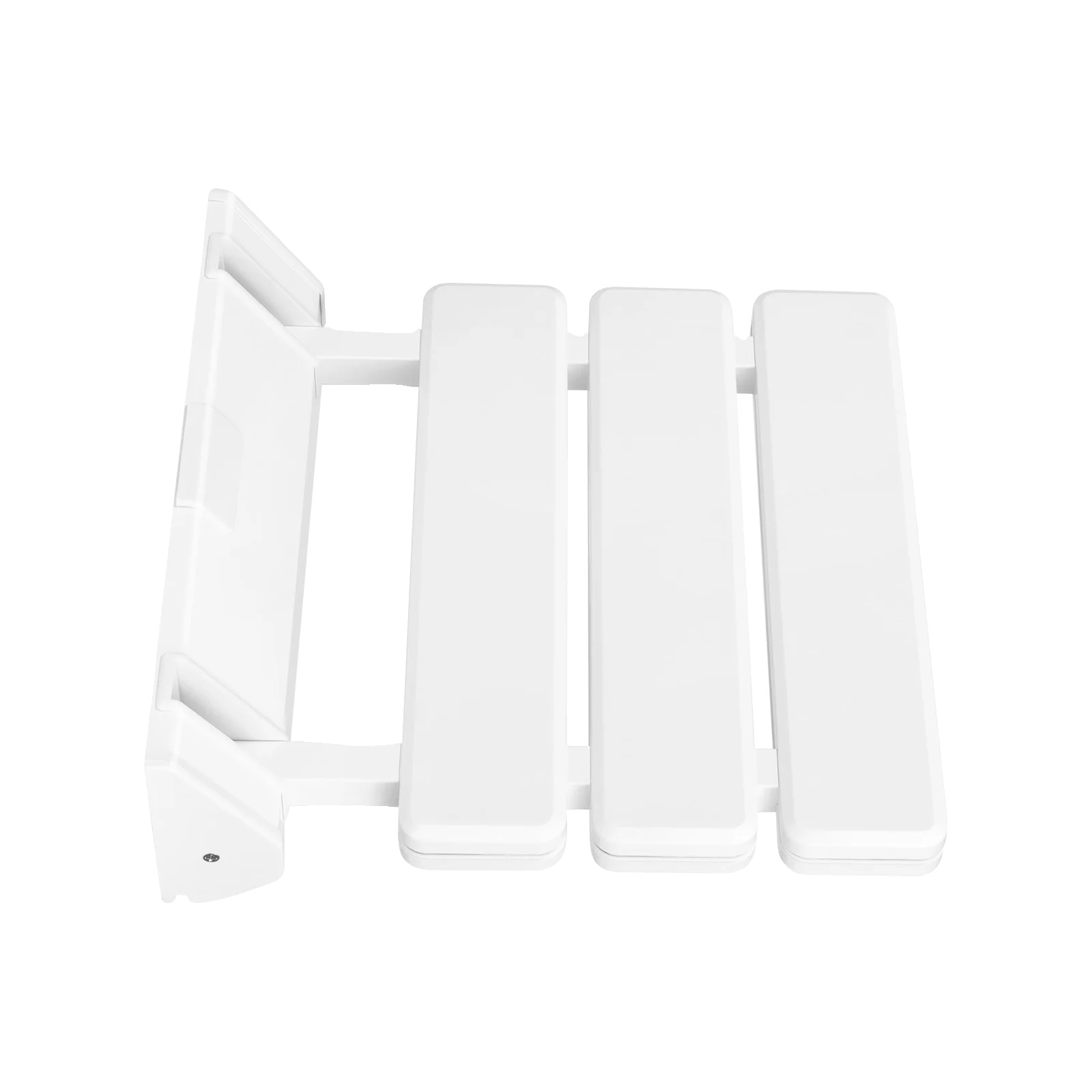 Klapp-duschsitz, Platzsparendes Design, Wandmontierte Stabilität, Weiss