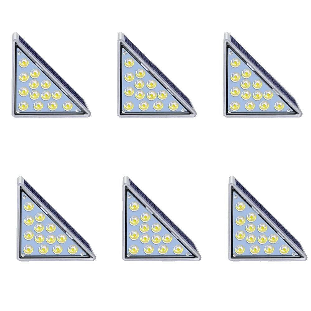 Solar-stufenlichter, Ip67 Wasserdicht, 80 Lumen Ausgang, 6stück