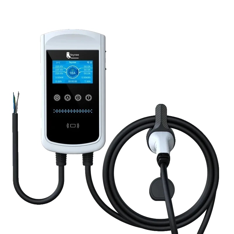 Ladestation, Intelligente Ladefunktionen, Mehrfache Schutzsysteme, 11kw 16a 3-phasig, Typ2