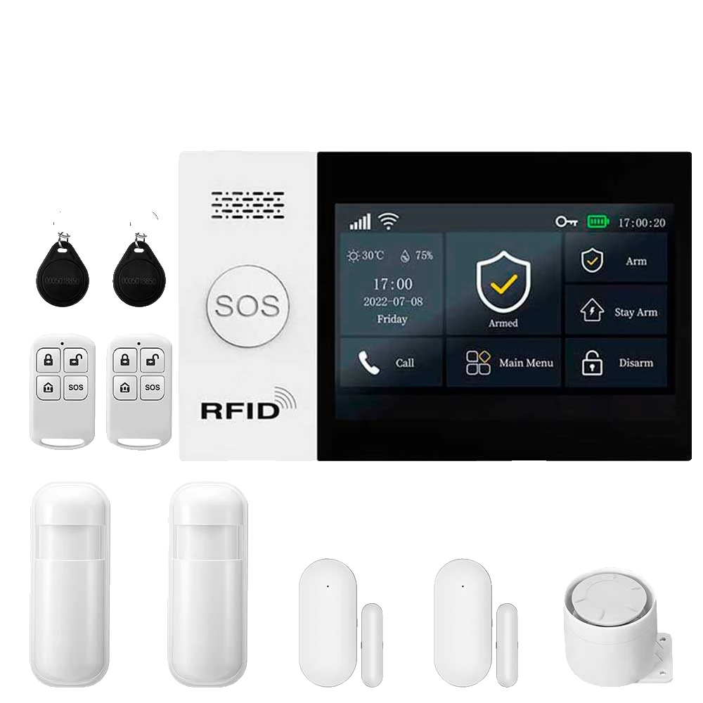 Sicherheitsalarmsystem, App-steuerung, Gsm-kommunikation, B, Eu-stecker-d