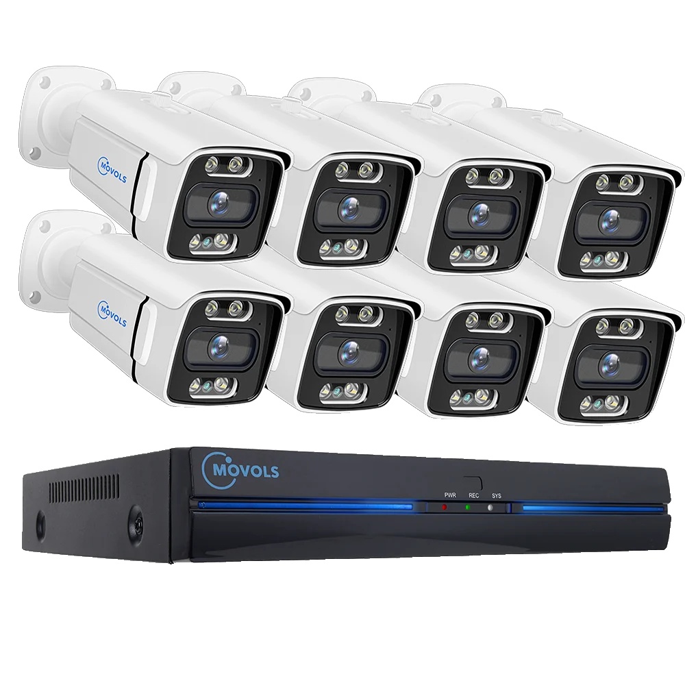 Sicherheitskamerasystem, Humanoide Erkennung, Gegensprechfunktion, 8ch 5mp Mit 8 Kameras, 2t