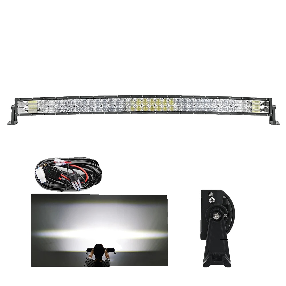 Lichtleiste, Dual Row, Kombi-strahlwinkel, 42 Gebogen Mit Draht