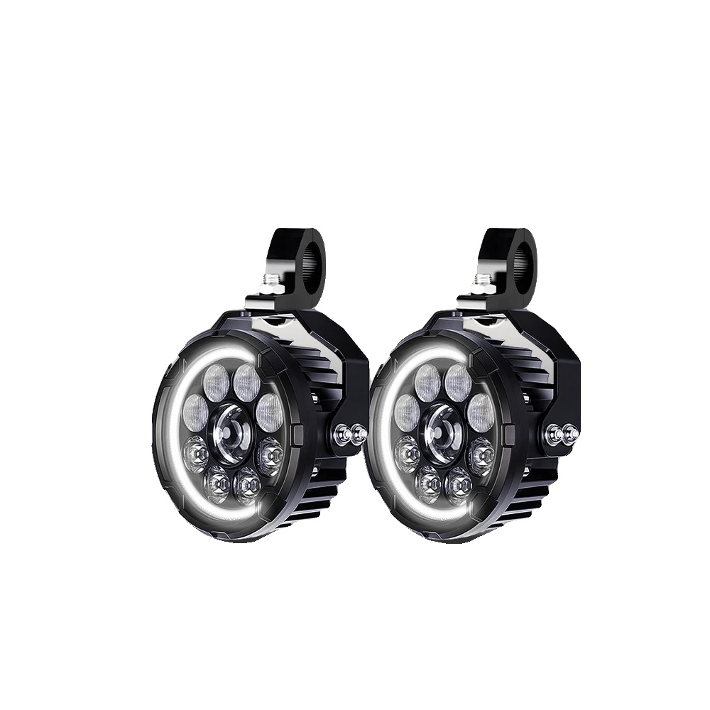 Motorrad Zusatzlichter, Led Scheinwerfer, Fern-/abblendlichtfunktion, Nur Weißes Drl