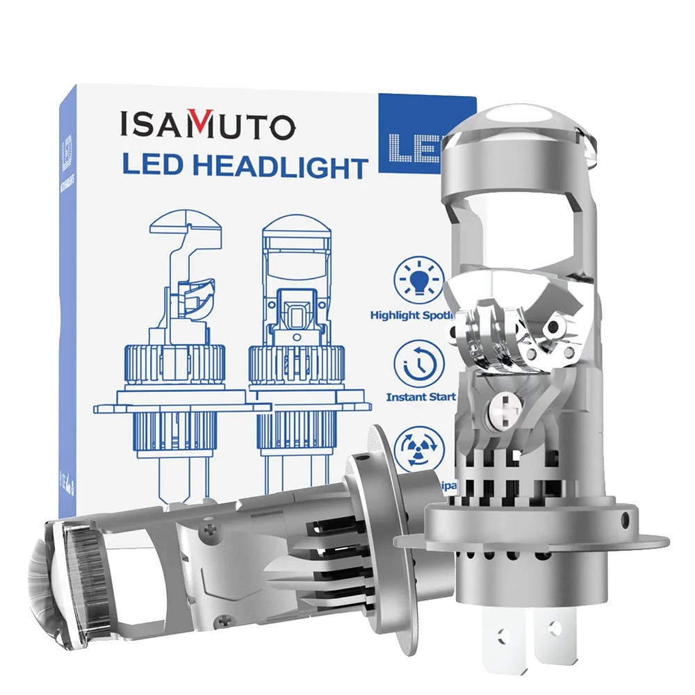 Led Stirnlampe, 10000 Lm Helligkeit, Wasserdichtes Design, H7 Mit Linse