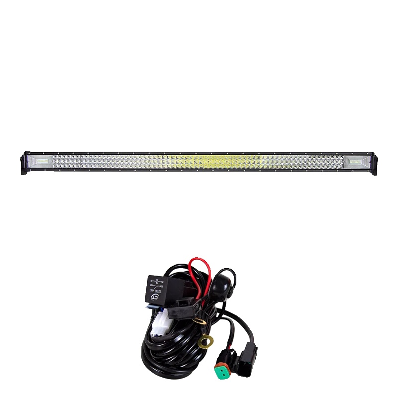 Led-lichtleiste, Leistungsstarke Beleuchtung, Wasserdichtes Design, 52in 675w Mit Draht