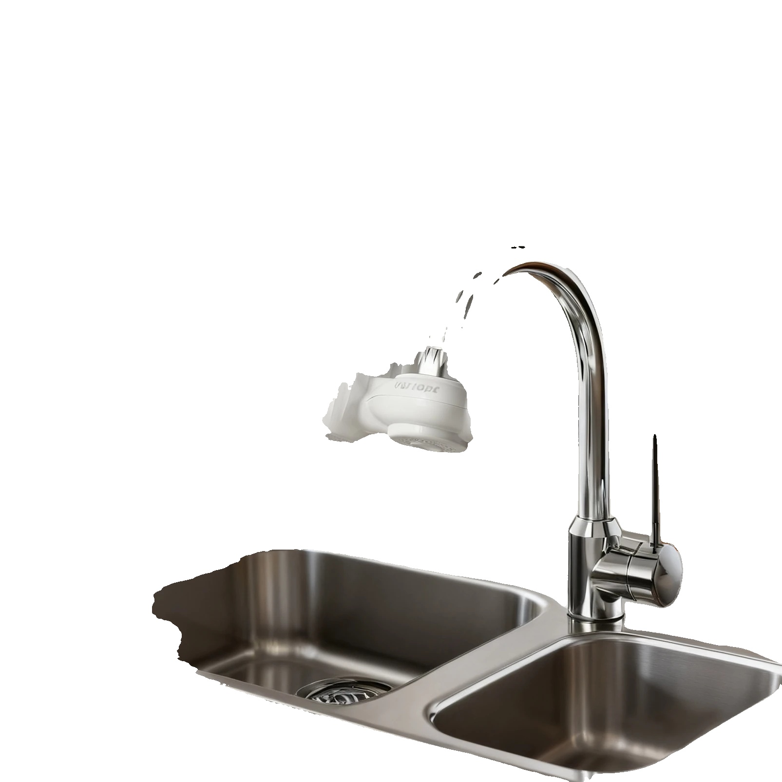 Wasseraufbereitungssystem, Kieselgur-keramikfilter, Autarkes Design, Weiss