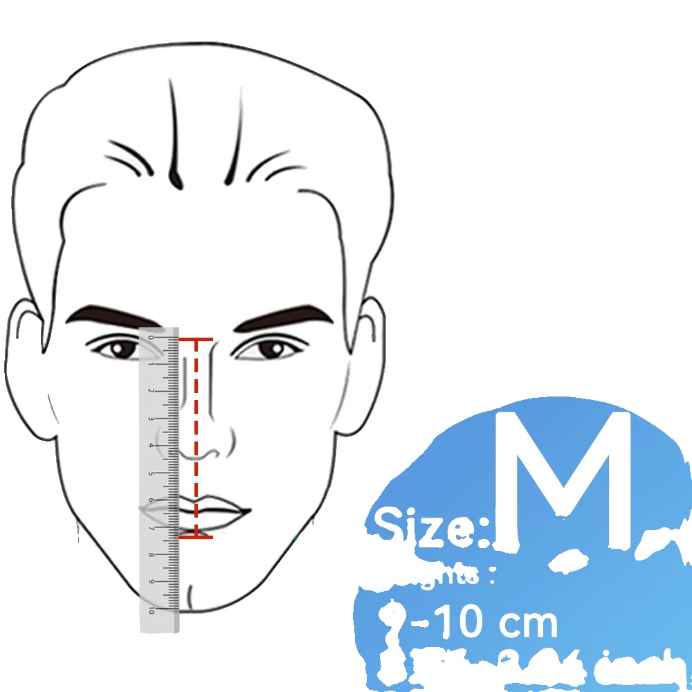 Vollgesichts-cpap-maske, Ergonomisches Design, Einfache Wartung, M